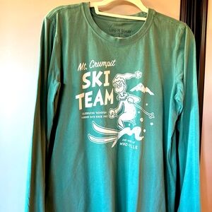 Size large long sleeve life is good Grinch Tshirt